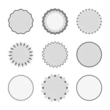 Elements for design, star shapes, rounded corners, vector Stock Illustration