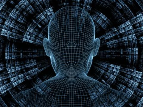 Elements of Digital Identity Stock Illustration