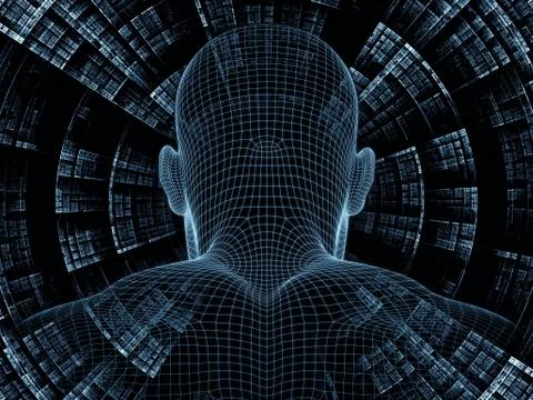 Elements of Digital Identity Stock Illustration