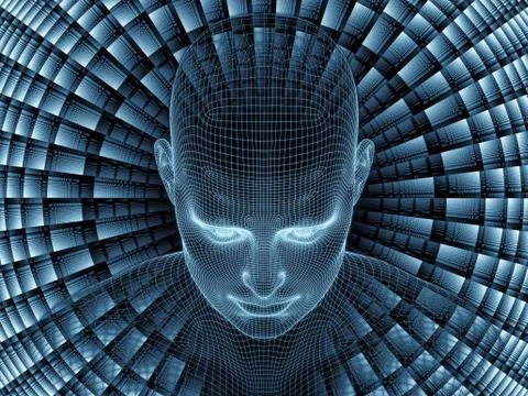 Elements of Digital Identity Stock Illustration