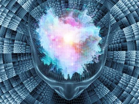 Elements of Digital Identity Stock Illustration