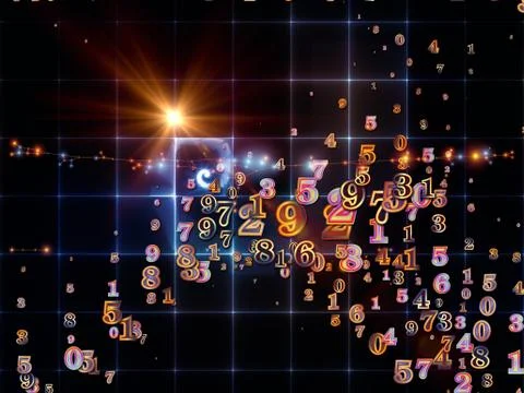 Elements of Digital Information Stock Illustration