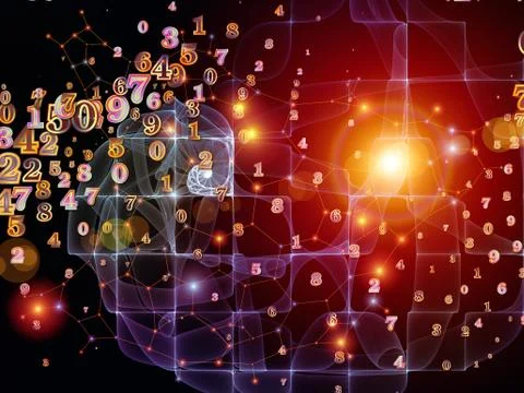 Elements of Digital Information 스톡 일러스트