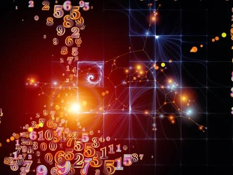 Elements of Digital Information Stock Illustration