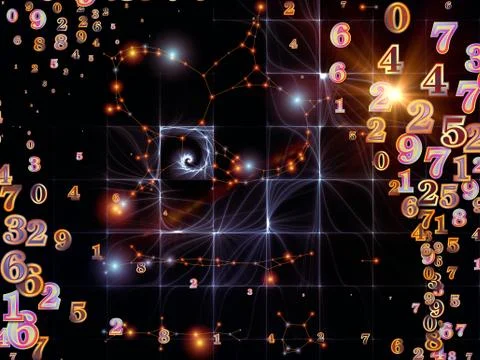 Elements of Digital Information 스톡 일러스트