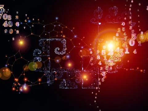 Elements of Digital Information Illustrazione stock