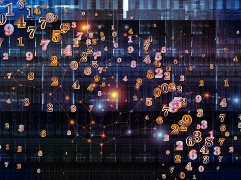 Elements of Digital Information Stock Illustration