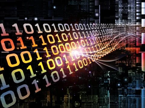 Elements of Digital Network Illustrazione stock