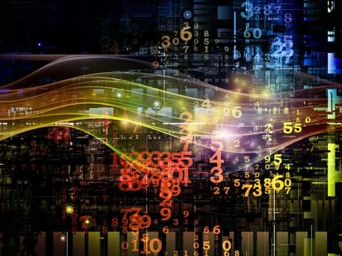 Elements of Digital Network Illustrazione stock