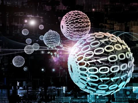 Elements of Digital Network イラスト素材