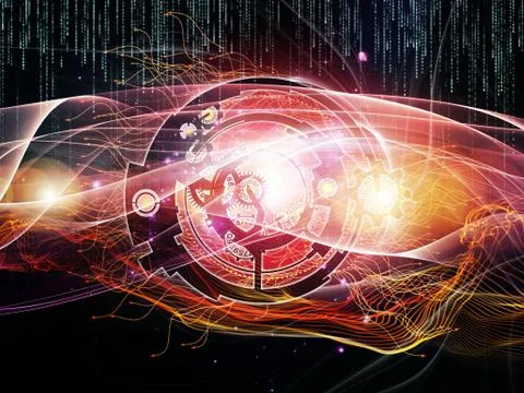 Elements of Digital Processing 스톡 일러스트