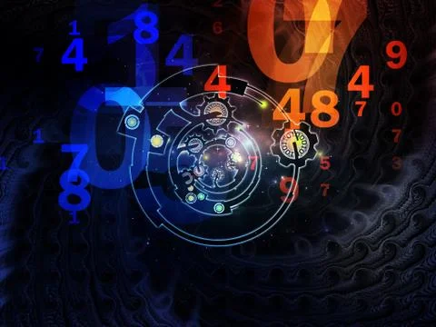 Elements of Digital Processing Illustrazione stock