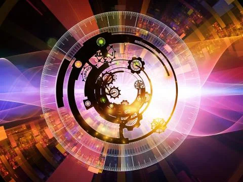 Elements of Digital Processing 스톡 일러스트