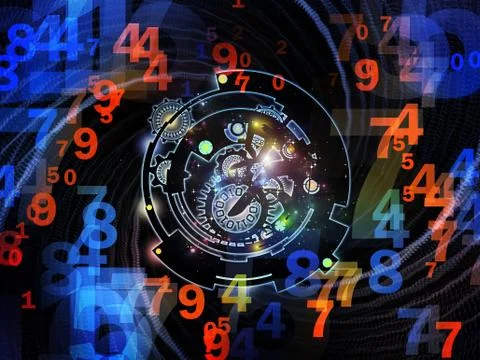 Elements of Digital Processing Stock Illustration