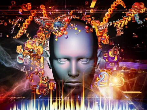 Elements of Digital Science Stock Illustration