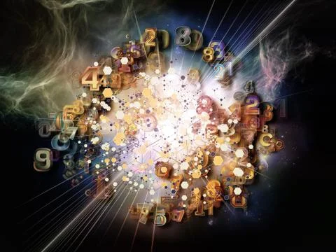 Elements of Digital Technology Illustrazione stock