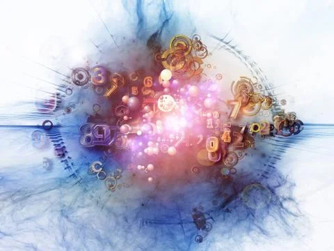 Elements of Digital Technology Illustrazione stock