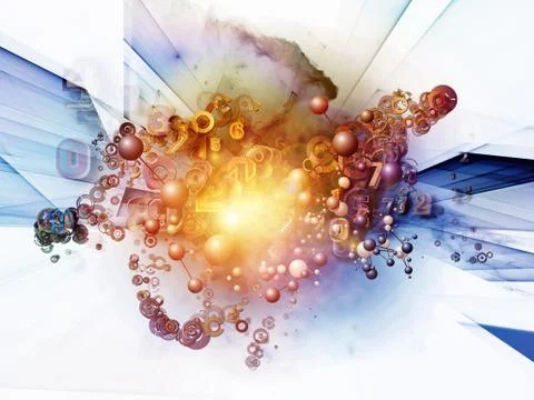 Elements of Digital Technology Stock Illustration