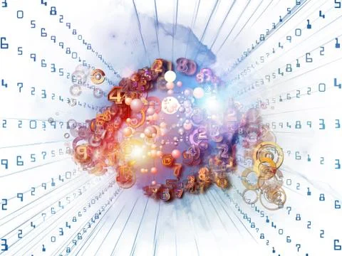 Elements of Digital Technology 스톡 일러스트