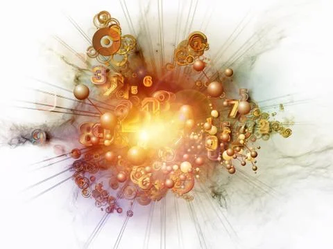 Elements of Digital Technology Stock Illustration