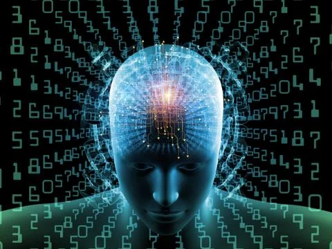 Elements of Digital Thinking Stock Illustration