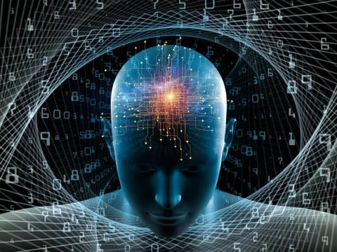 Elements of Digital Thinking Stock Illustration