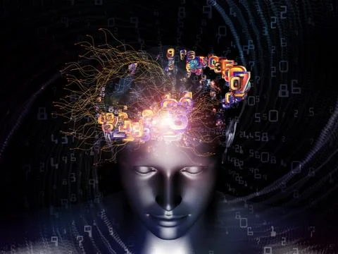 Elements of Digital Thinking Stock Illustration