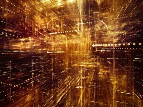 Elements of Digital World Stock Illustration