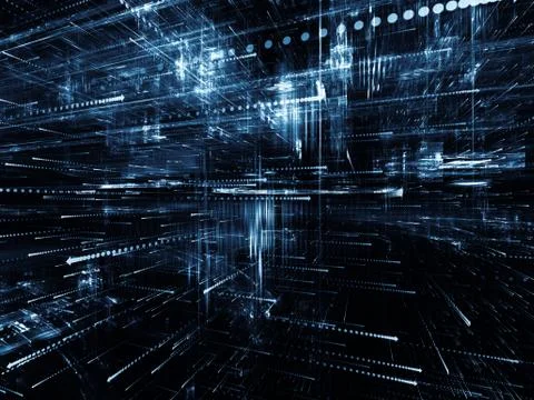 Elements of Digital World Stock Illustration