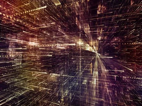 Elements of Digital World Stock Illustration