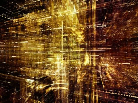 Elements of Digital World Stock Illustration