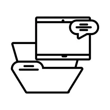 Elements of the digital world on white background イラスト素材