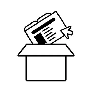 Elements of the digital world on white background Stock Illustration