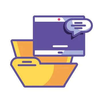 Elements of the digital world on white background Stock Illustration