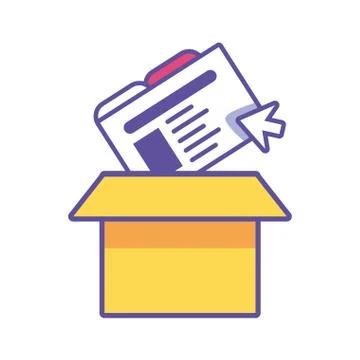 Elements of the digital world on white background Stock Illustration