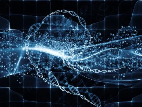 Elements of DNA Stock Illustration