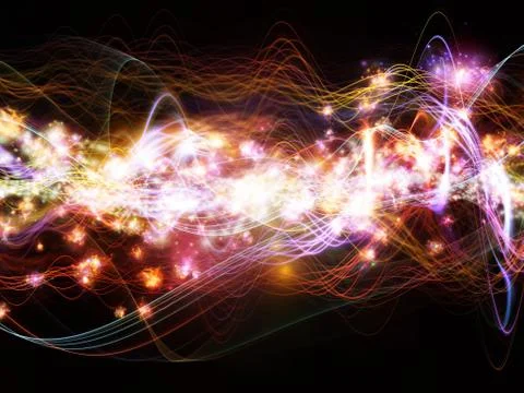 Elements of Dynamic Waves Stock Illustration