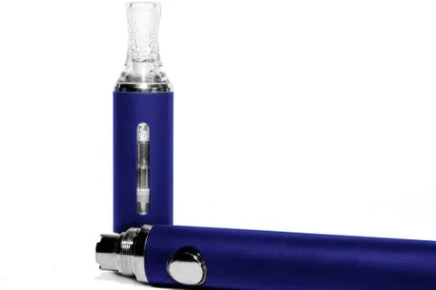 Elements of an electronic cigarette Stock Photos