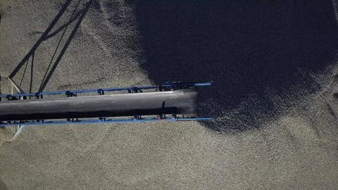 Elements of equipment for the extraction and sorting of rubble. Production .. Stock Photos