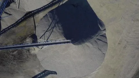 Elements of equipment for the extraction and sorting of rubble. Production .. Stock Photos