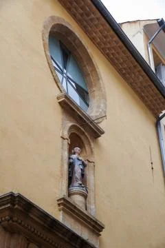 Elements of the facade of the house. 库存照片