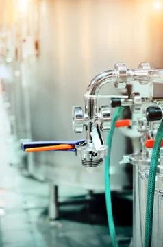 Elements of the filter for beer filtration Stock Photos