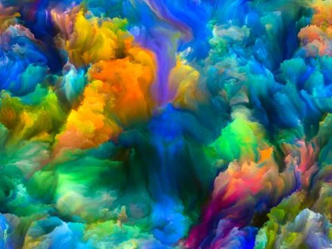 Elements of Fractal Brush 스톡 일러스트