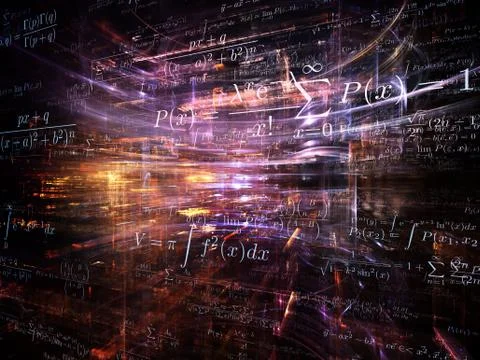 Elements of Fractal Dimensions Stockillustratie