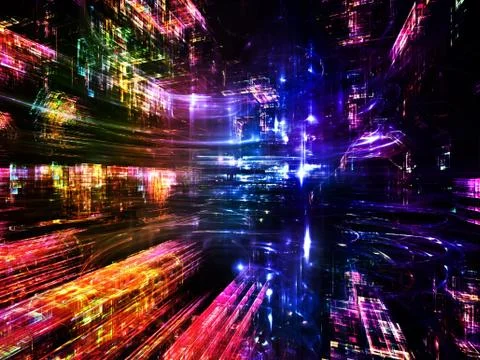 Elements of Fractal Dimensions 스톡 일러스트