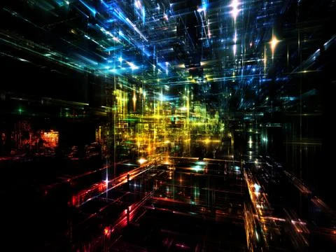 Elements of Fractal Dimensions Stockillustratie