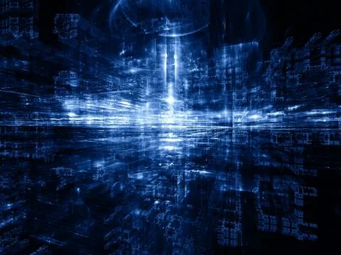 Elements of Fractal Dimensions Stockillustratie