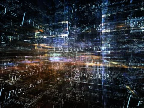 Elements of Fractal Dimensions Illustrazione stock