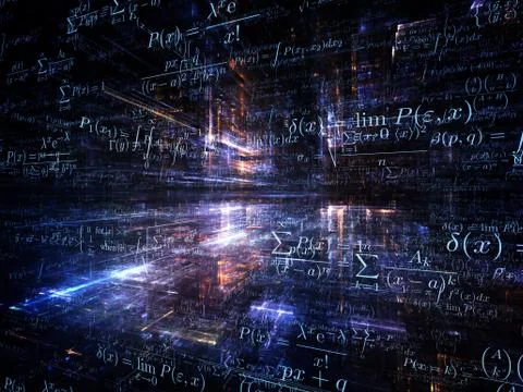 Elements of Fractal Dimensions Stockillustratie