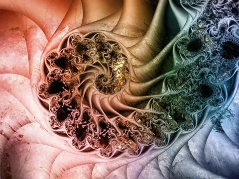 Elements of Fractal Motion Illustrazione stock
